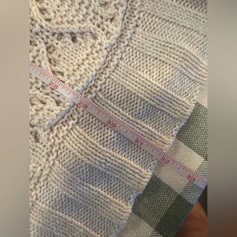 Lucky Brand Beige Open-Knit Cardigan - Picture 5 of 10